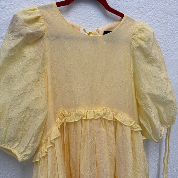 En Saison yellow midi dress size xs - Picture 4 of 6